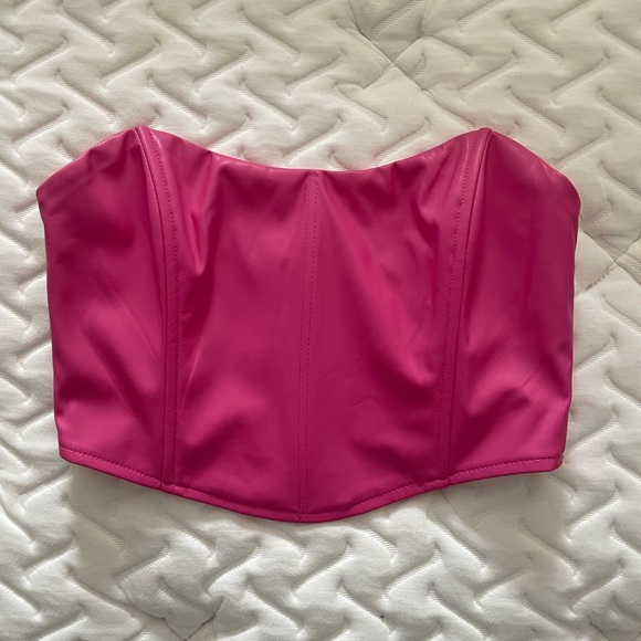 Faux leather corset top - Picture 8 of 14